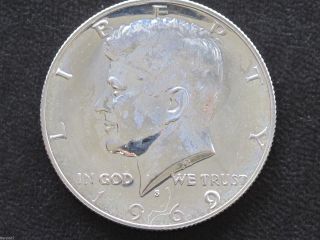 1969 - S Kennedy Half Dollar 40% Silver Proof U.  S.  Coin D4761 photo
