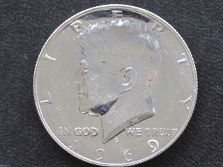 1969 - S Kennedy Half Dollar 40% Silver Proof U.  S.  Coin D4762 photo