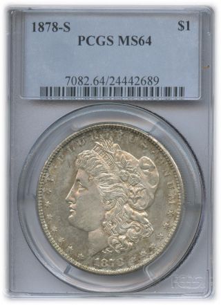 1878 - S Morgan Dollar Ms 64 | Pcgs Graded photo