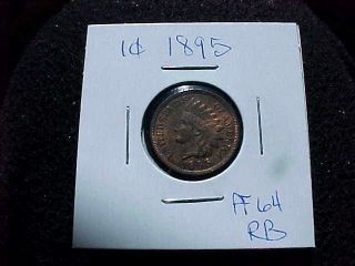 Rare 1895 Indian Head Cent Penny Proof ++++ Rb Buy Now Offer photo