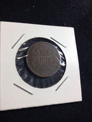 1864 Two Cent Piece Shield photo
