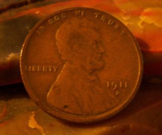 1911 - D Lincoln Wheat Back Cent photo