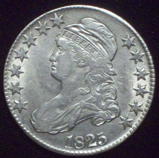 1825 Bust Half Dollar Silver O - 108 Rarity 3 - Xf Detailing Priced To Sell photo