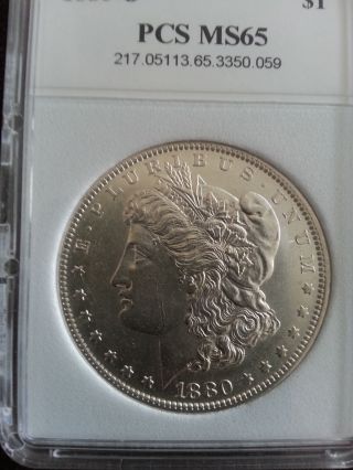 1880 - O $1 Morgan Silver Dollar Very photo
