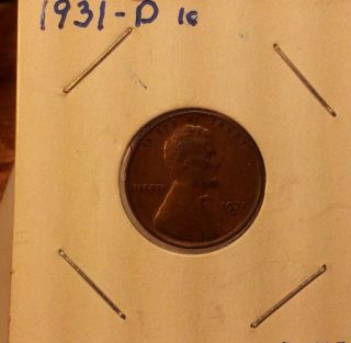 1931 - D 1c Bn Lincoln Cent photo