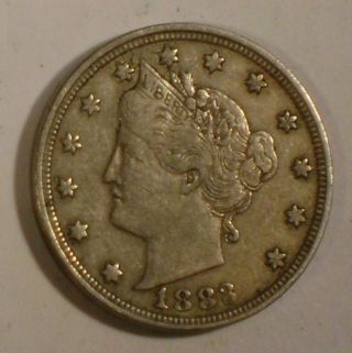 1883 Liberty Nickel,  No Cents,  Great Detail photo