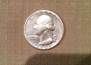 1944 Washington Quarter Dollar - 90% Silver photo