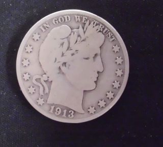 1913 Barber Half Dollar Coin photo