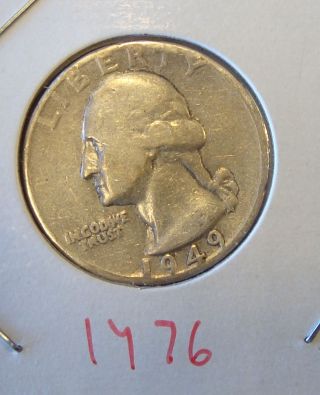 1949 Washington Silver Quarter photo