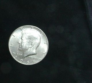 1968 Kennedy Half Dollar Us Coin D Denver 40% Silver Circulated photo
