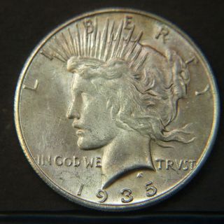 1935 - S Peace Silver Dollar Choice Bu (a12838) photo
