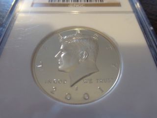 2001 S Silver Kennedy 50c Proof 69 Ultra Cameo Ngc photo