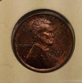 1917 1c Rb Lincoln Cent photo