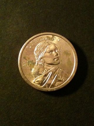 2010 - P Sacagawea Dollar Coin - Hiawatha Belt Reverse photo