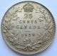 1929 Twenty - Five Cents Ef - 40 Beauty King George V Canada Quarter Coins: Canada photo 2