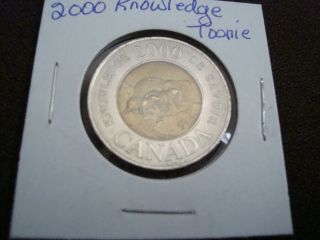 Canada Qeii 2000 Knowledge Htf Low ? Toonie Two Dollar Coin Bear Family photo