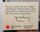 Canada 1988 Proof $20 Olympic Winter Games Calgary Coin.  999 Fine Silver Coins: Canada photo 3