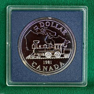 1981 Canada Brilliant Uncirculated Silver Dollar photo