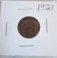 1921 Canadian Penny Coin Second Small Cent Produced Semi - Key Date Coins: Canada photo 1