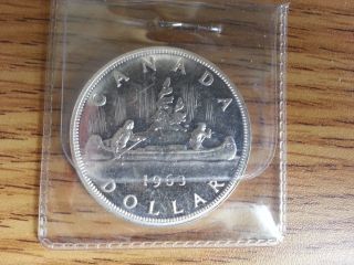 1963 Canada Silver Dollar - Grade.  See Pics. photo
