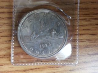 1972 Canada Silver Dollar - Grade.  See Pics. . photo