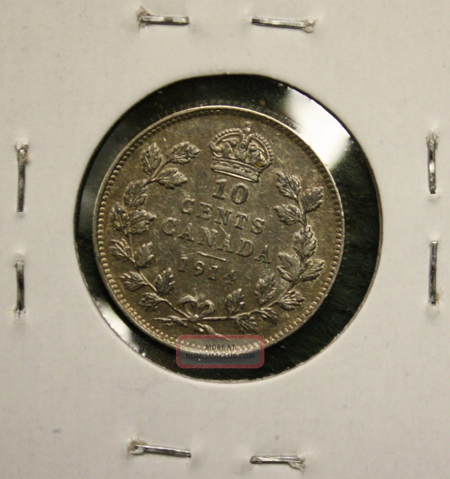 1914 Canada King George V - Silver Dime - 10 Cents - Ef Coins: Canada photo