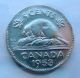 1953 Nsf Five Cents Iccs Ms - 65 Gorgeous Gem Bu 1st Elizabeth Ii Canada Nickel Coins: Canada photo 1