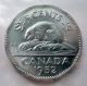 1952 Five Cents Iccs Ms - 65 Sensational Gem Bu Last Year King George Vi Nickel Coins: Canada photo 1