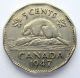 1947 Dot Five Cents Vf - 30 Very Scarce Variety Key Vf - Ef George Vi Canada Nickel Coins: Canada photo 2