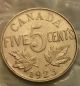 1923 5c Canada 5 Cents Coins: Canada photo 2