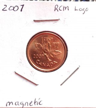 2007 Canadian 1 Cent Coin,  Pr photo