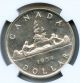 1954 Ngc Ms63 Canada Silver $1 Dollar Coins: Canada photo 2