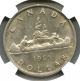 1955 Ngc Ms63 Canada $1 Silver Dollar Arnprior With Die Break Coins: Canada photo 3