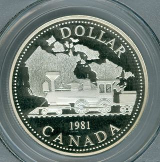 1981 Canada Trans - Can Dollar Pcgs Pr69 Ultra Heavy Cameo photo