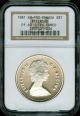 1981 Canada Railroad Silver $1 Dollar Ngc Pr69 Ultra Heavy Cameo Coins: Canada photo 1