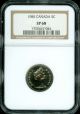 1985 Canada 5 Cents Ngc Sp68 Proof 2nd Finest Graded Coins: Canada photo 1