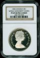 1983 Canada Games Silver $1 Dollar Ngc Pr69 Ultra Heavy Cameo Coins: Canada photo 1