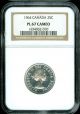 1964 Canada 25 Cents Ngc Pl - 67 Cameo Very Rare. Coins: Canada photo 1
