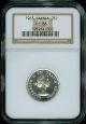 1963 Canada 25 Cents Ngc Pl - 66 Cameo. Coins: Canada photo 1