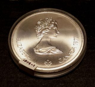 1973 Canadian Silver 10 Dollar Coin - 1976 Montreal Olympics,  Montreal Skyline photo