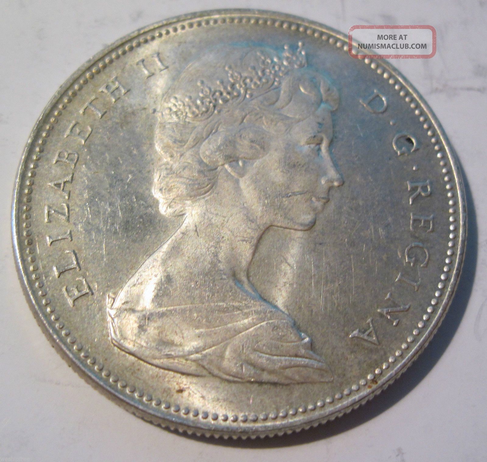 1965 80 Silver Canadian Dollar Coin 25q 1965-80-silver-canadian-dollar-coin-25q
