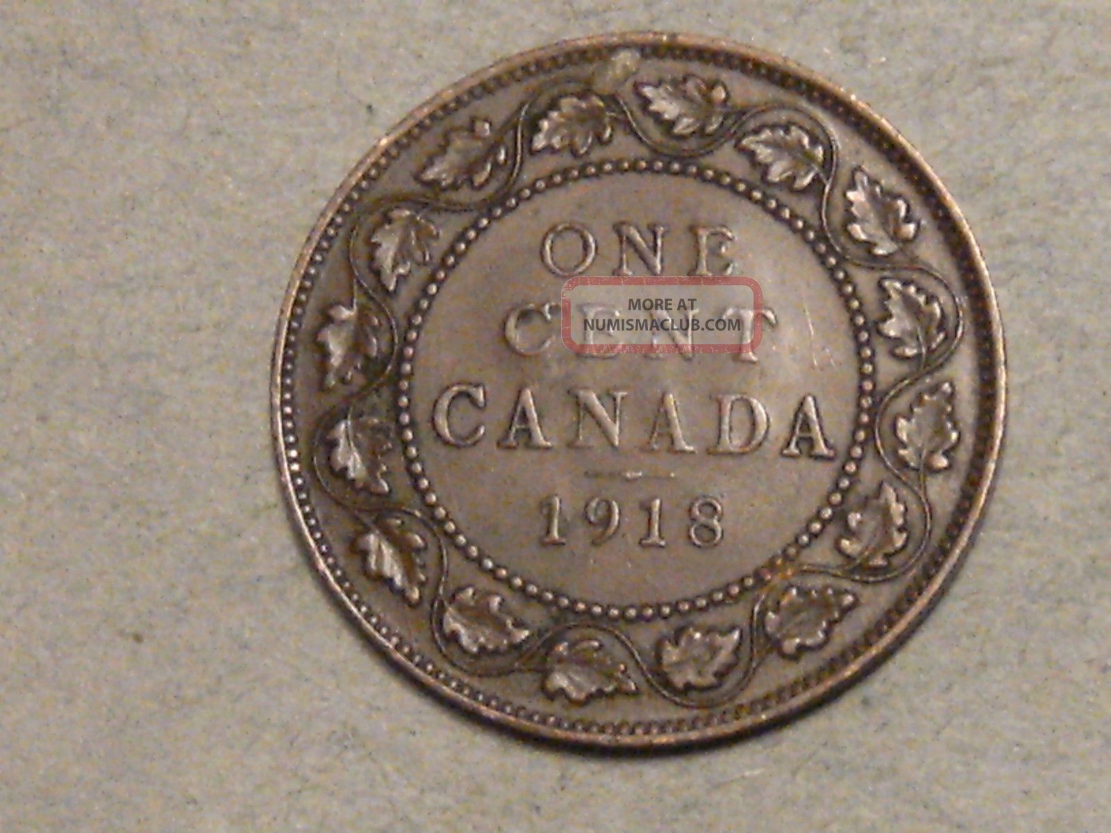 1918 Canadian Large Cent 8085