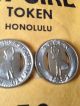 Extremely Collectible And Uncirculated 1951 Hula Girl Hawaiian Bus Token Coins: Canada photo 3