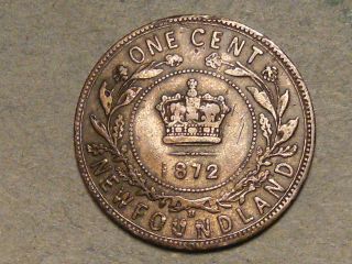 1872h Newfoundland Large Cent 6127 photo