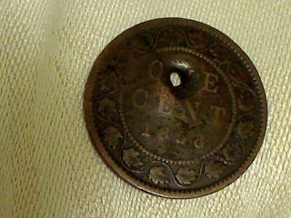1858 Canada Large Cent Key Date photo