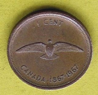 Canada 1867 - 1967 Queen Elizabeth Ii Grade 1 Cent See All Items 006 photo