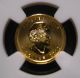 2012 Canada $1 Gold Maple Leaf Ngc Ms70 1/20 Oz.  9999 Fine Gold - Very Rare Gold photo 2