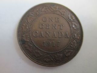 1917 One Cent Canada Copper photo