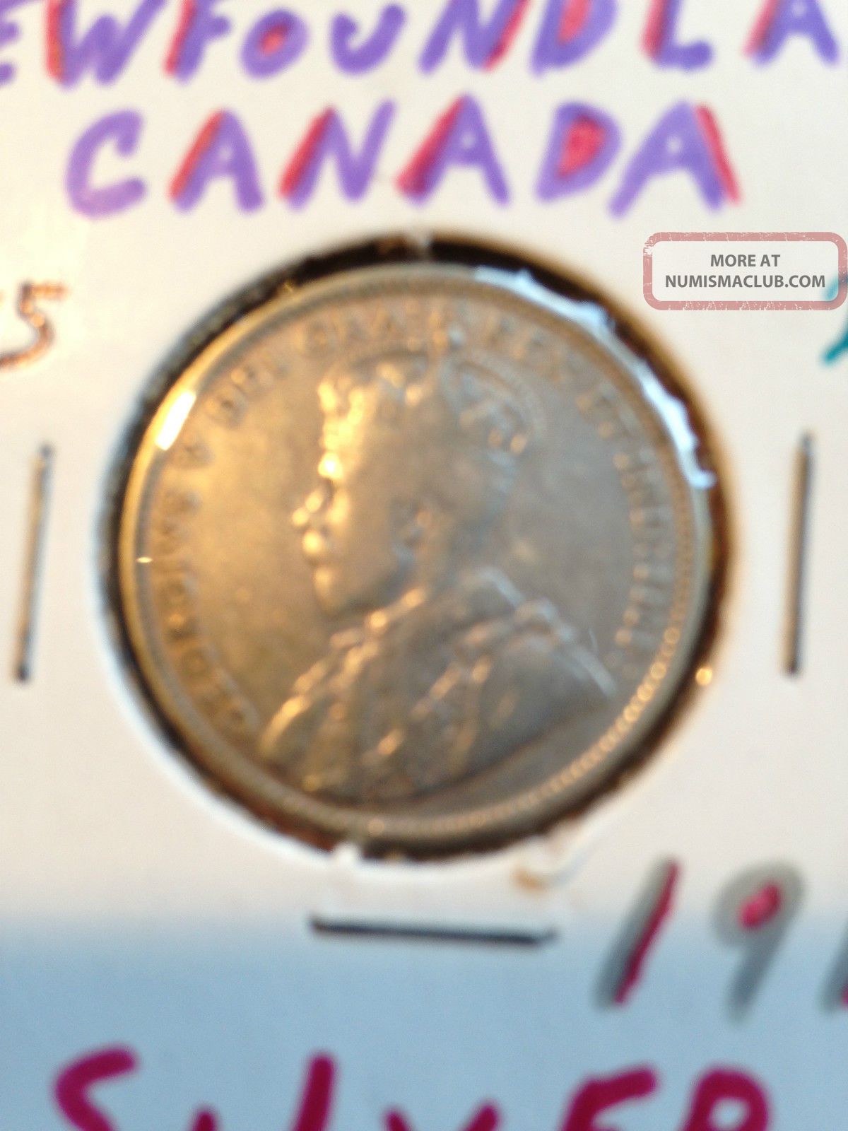 Canada / Newfoundland 1912 Silver 20 Cents - One Year Type Coin Coins: Canada photo