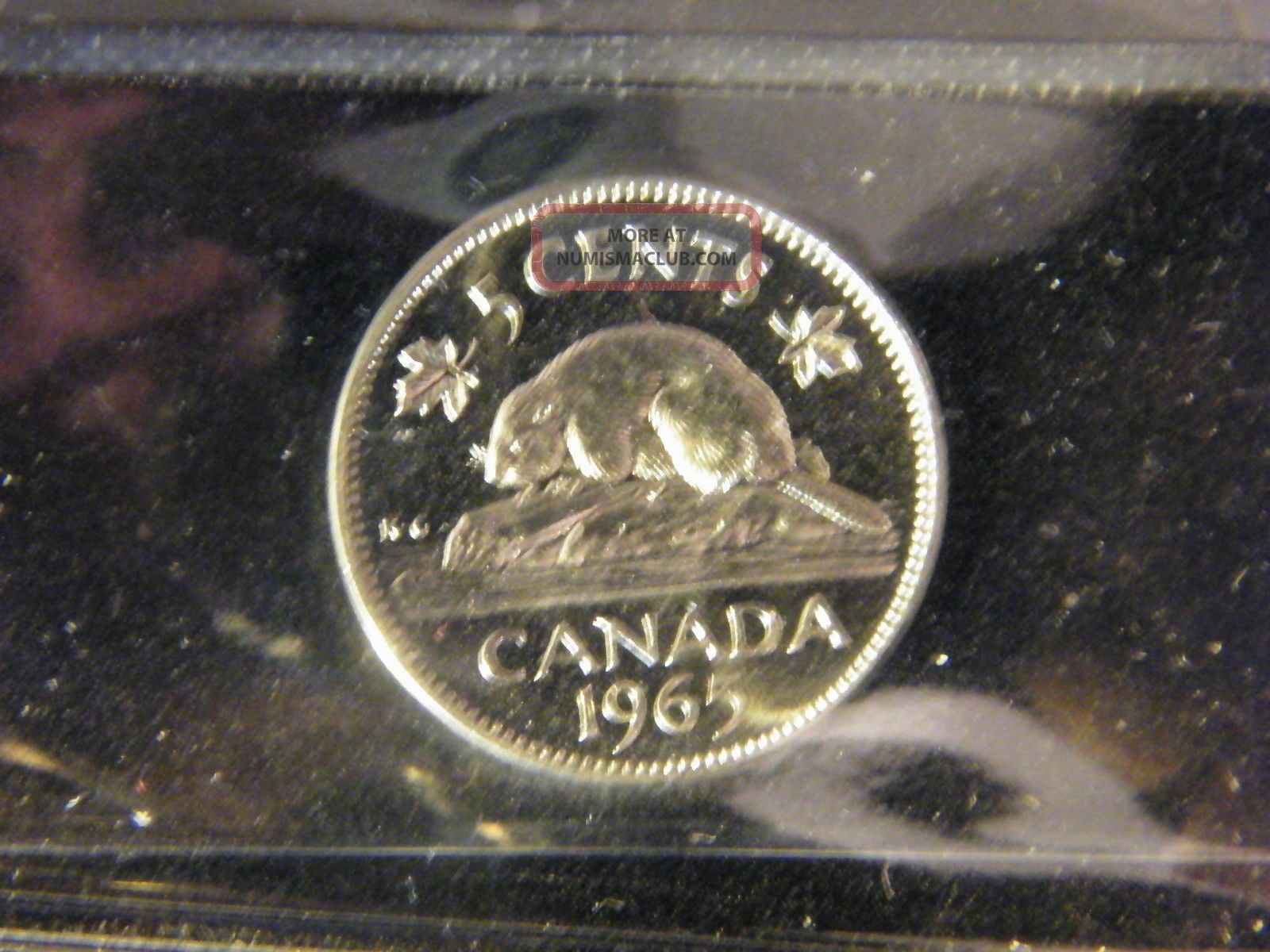 1965 Certified Pl - 64 Canada 5 Cent Coin Coins: Canada photo
